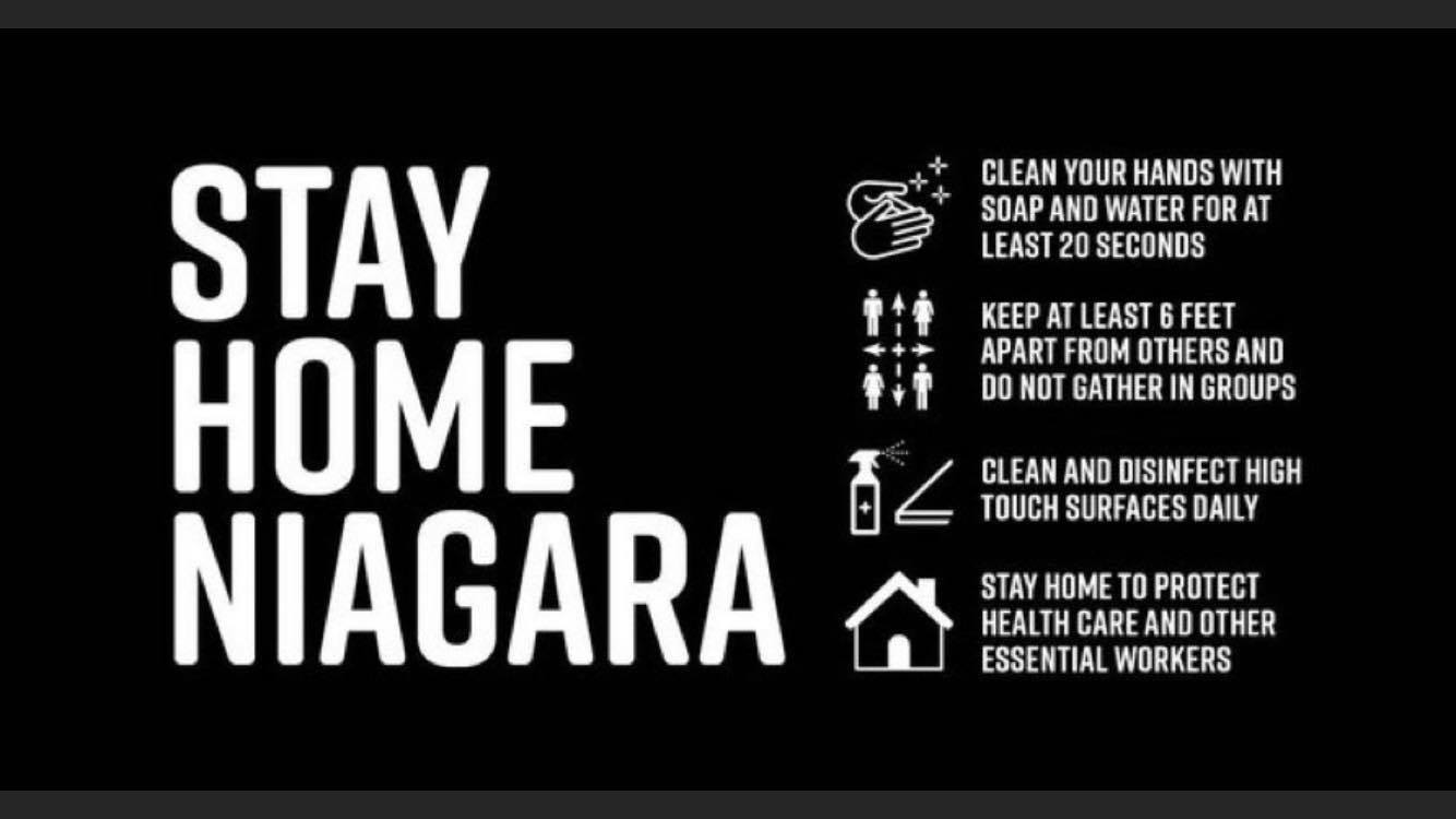 Niagara Region #StayHomeNiagara Community Safety Message Campaign