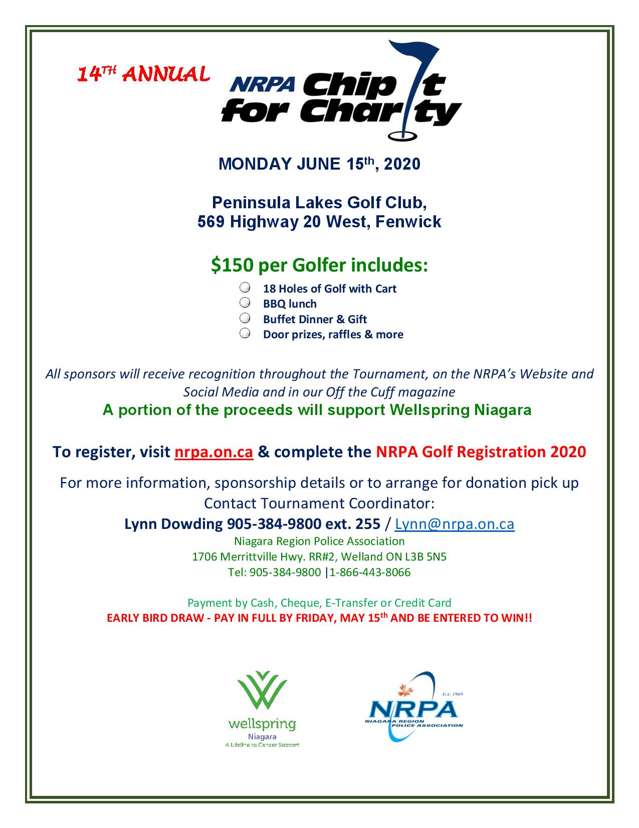Attention Golfers – Chip It For Wellspring Niagara!