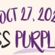 #SaveTheDate! Dress Purple Day – Tuesday, October 27, 2020.