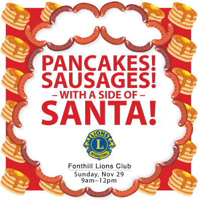 Get Your Pancakes & Sausages and a Side of Santa!