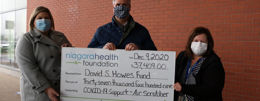 Niagara Community Foundation contributes $37,409 to Niagara Health COVID-19 response