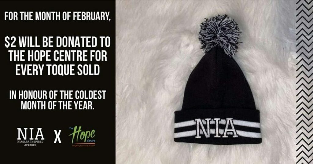 Niagara Inspired Apparel Toque Sales Support The Hope Centre