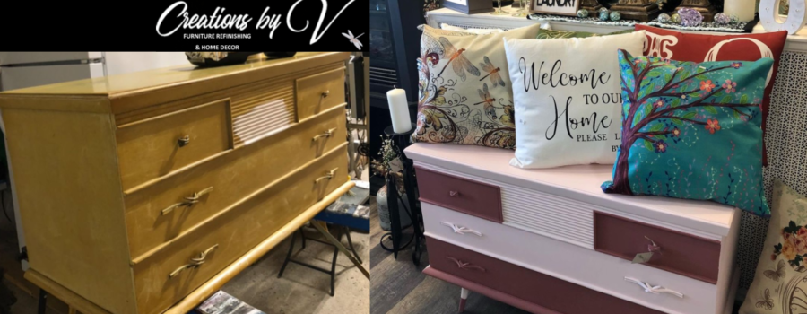 Creations by V:  Furniture Refinishing – Before and After