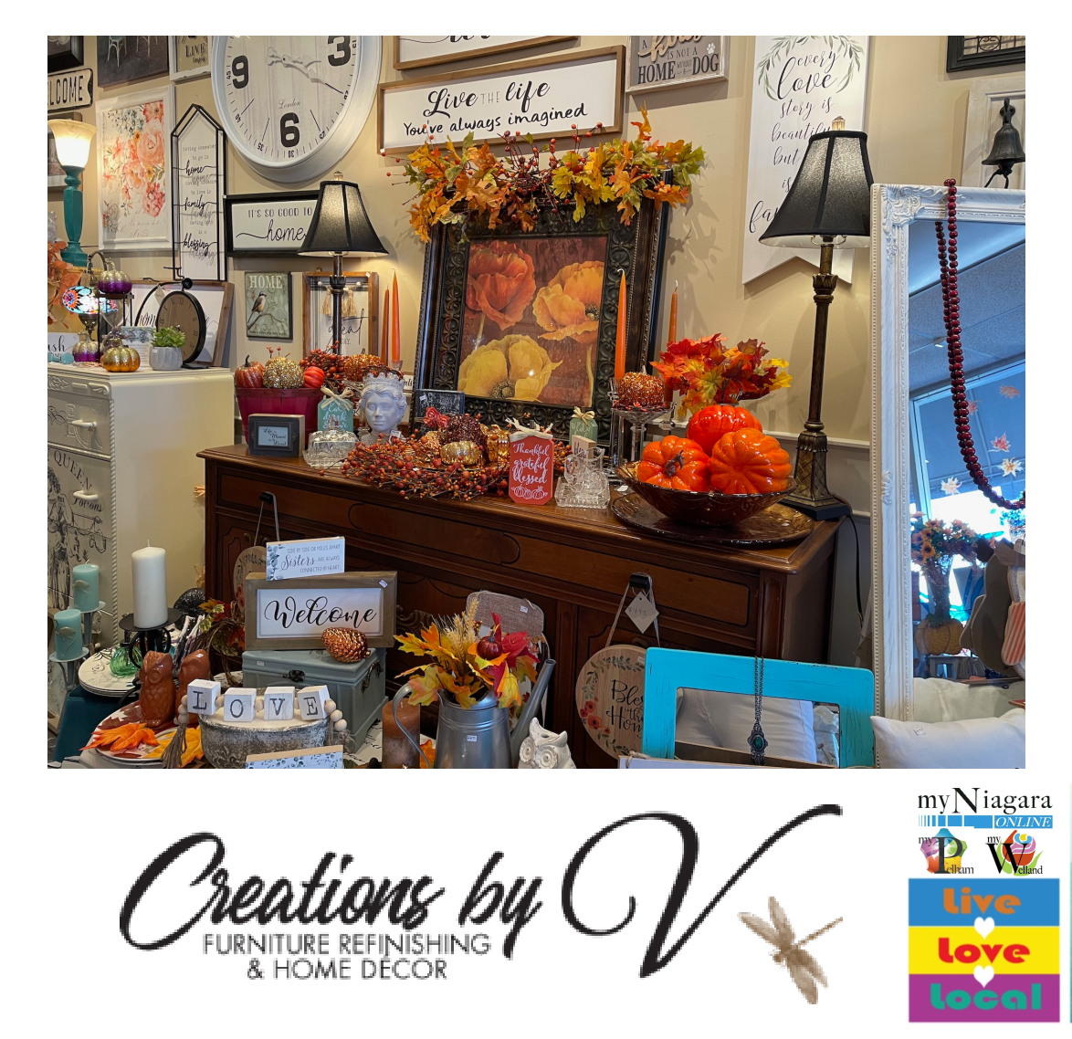 Style your Home for Fall with Inspiration from Creations by V