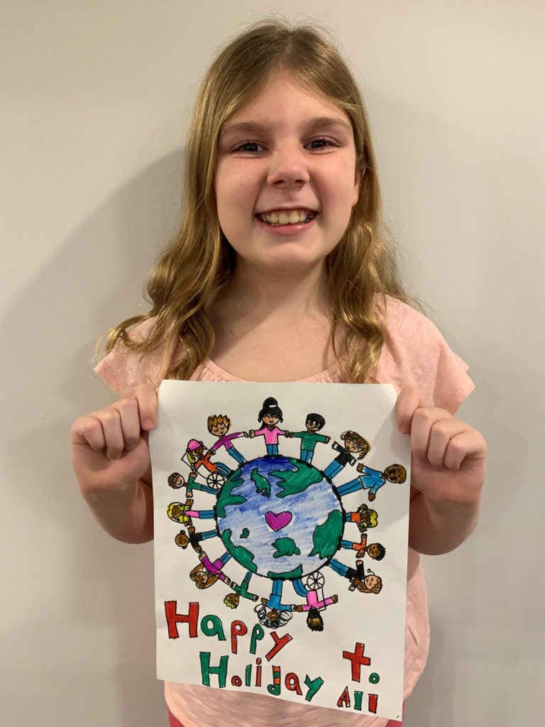 Artwork by nine-year-old St. Catharines girl selected for our 2021 holiday card