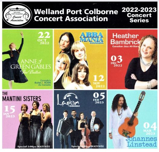 Welland-Port Colborne Concert Association Early Bird Special!