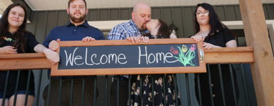 Two families get the keys to their new Habitat homes