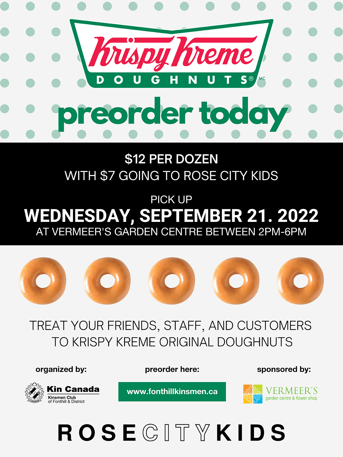 Krispy Kreme Promotion for Rose City Kids