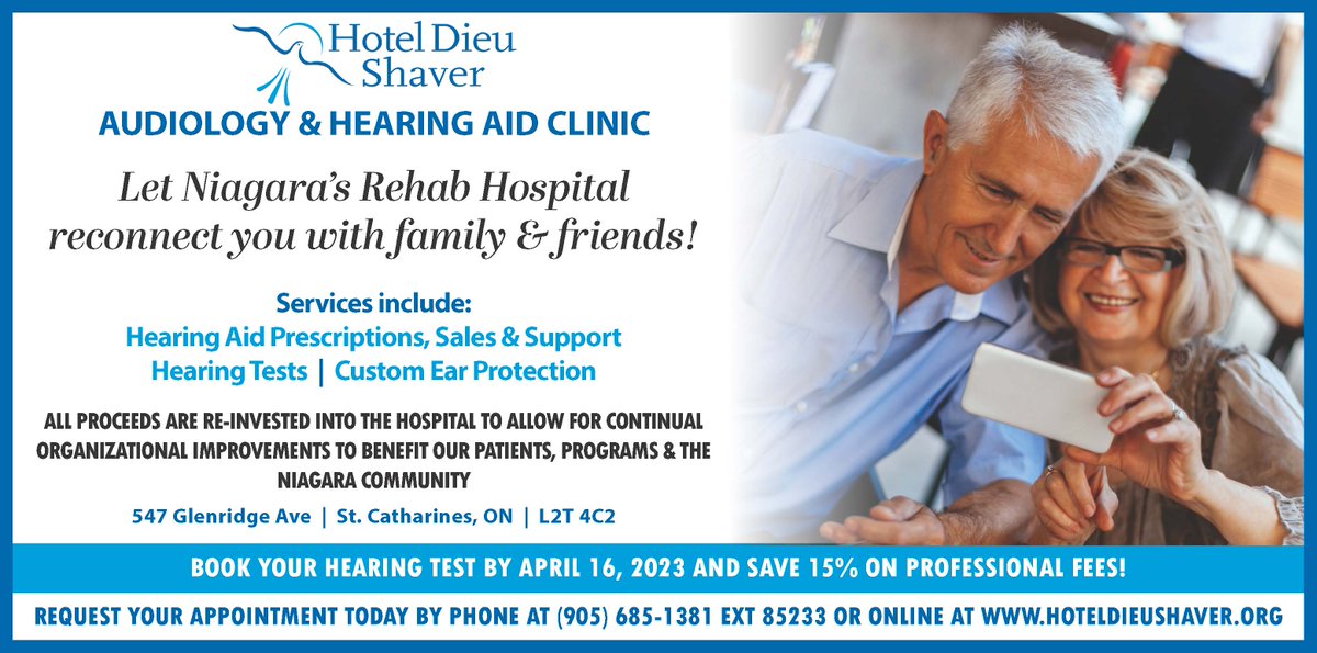 Book a Hearing Test at Hotel Dieu Shaver and Save 15% on Professional Fees!