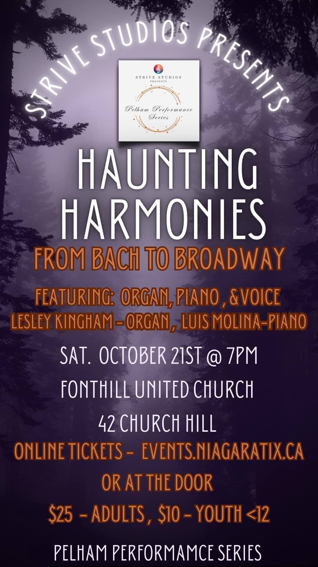 Get Your Tickets! Haunting Harmonies