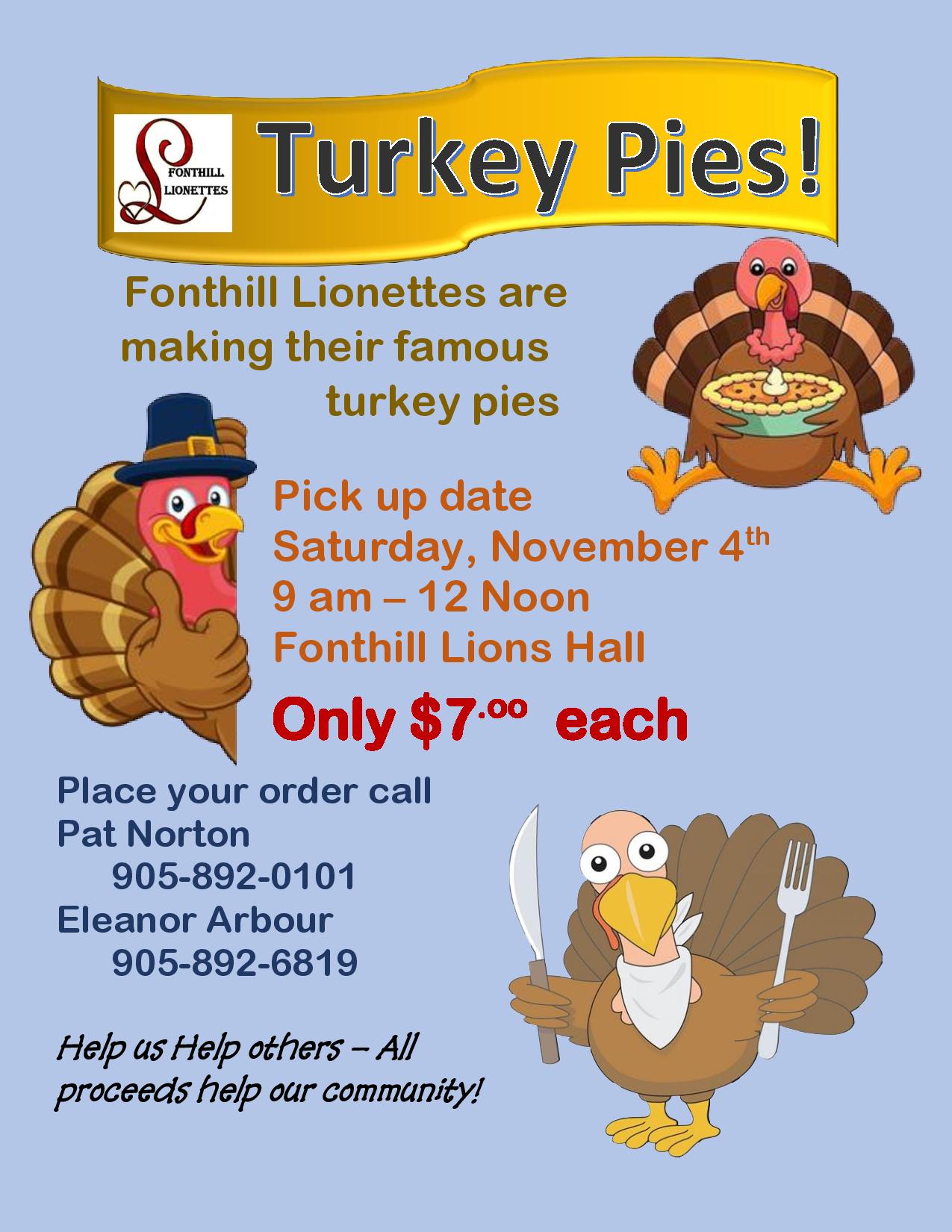 Order Your Turkey Pies!