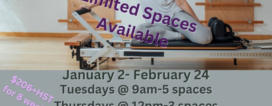 Intro to Reformer Spaces Still Available for January