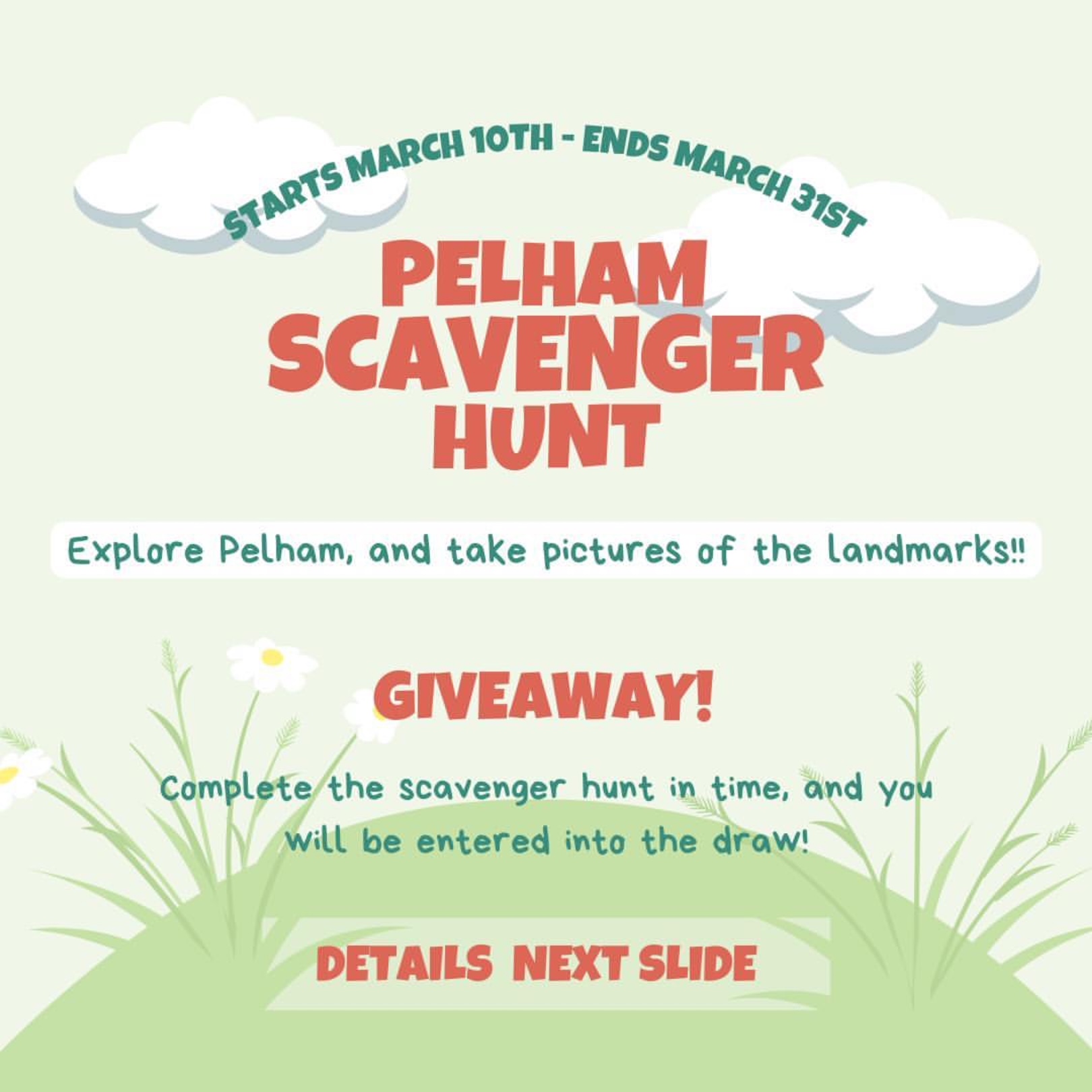 Join in the Pelham Scavenger Hunt!