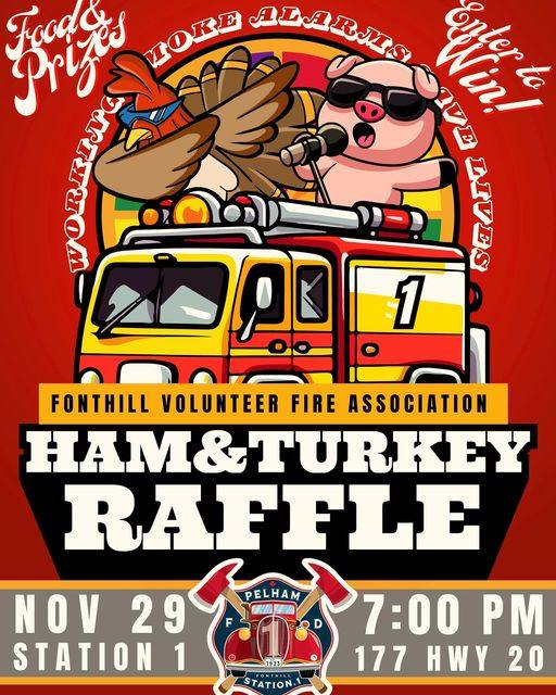 Save the Date: Fonthill Volunteer Fire Association Annual Turkey & Ham Raffle!