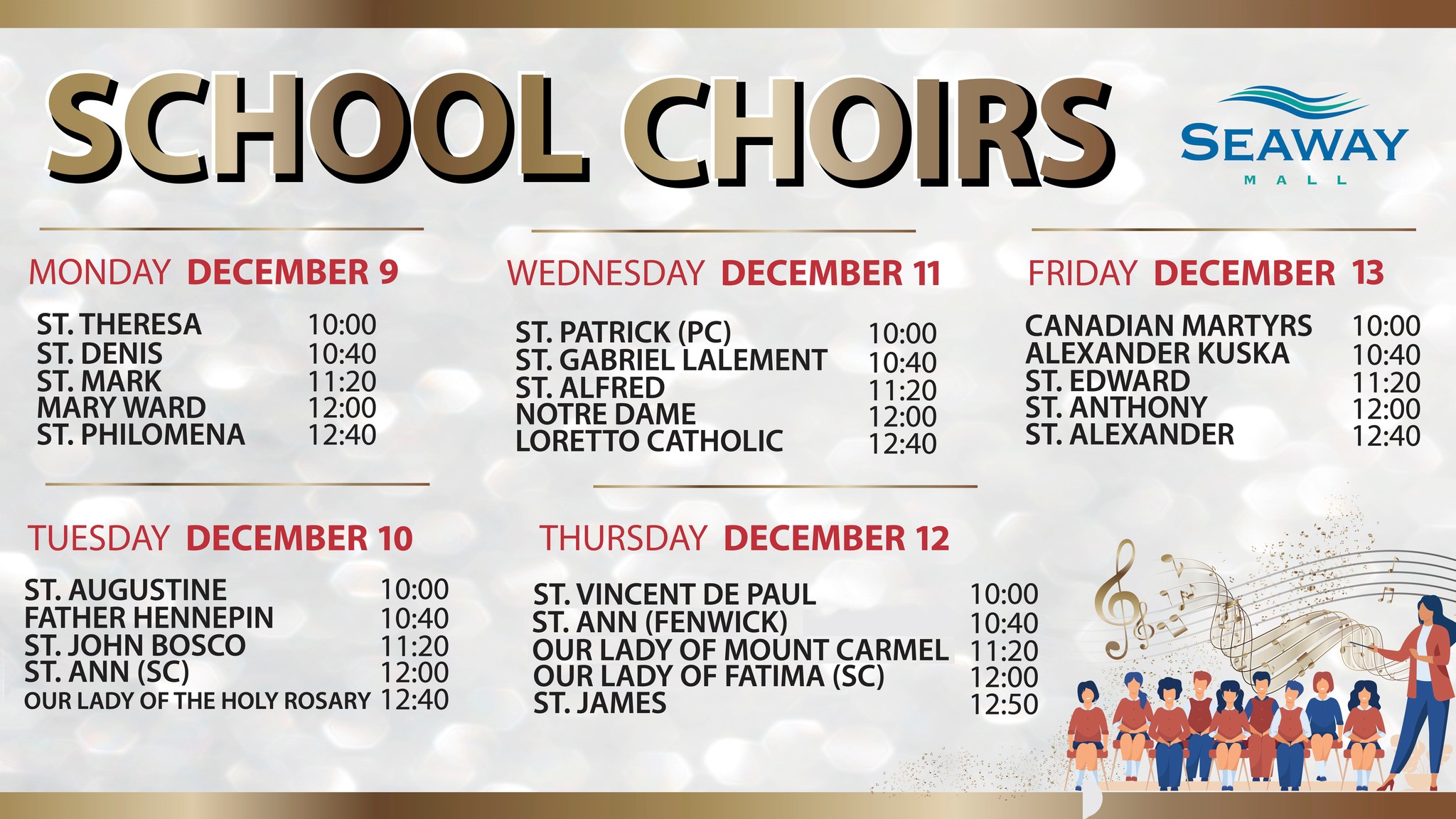 Choirfest at Seaway Mall this Week