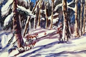 Watercolours – Snow Scene