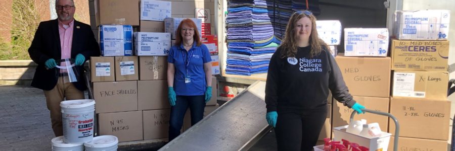 Niagara College donates more than 30,000 personal protective items to front-line healthcare