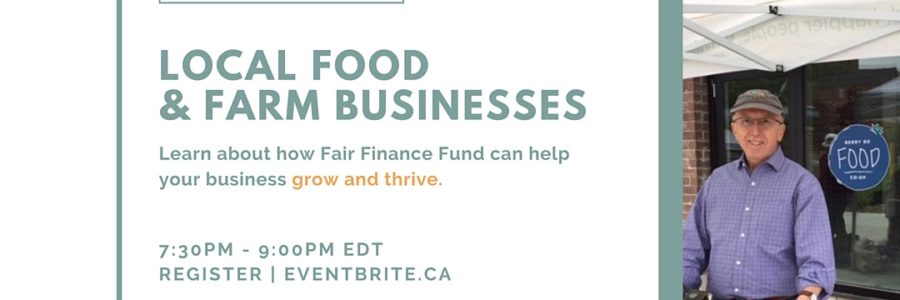 Loan Info Session: Helping Local Food & Farm Businesses Grow & Thrive