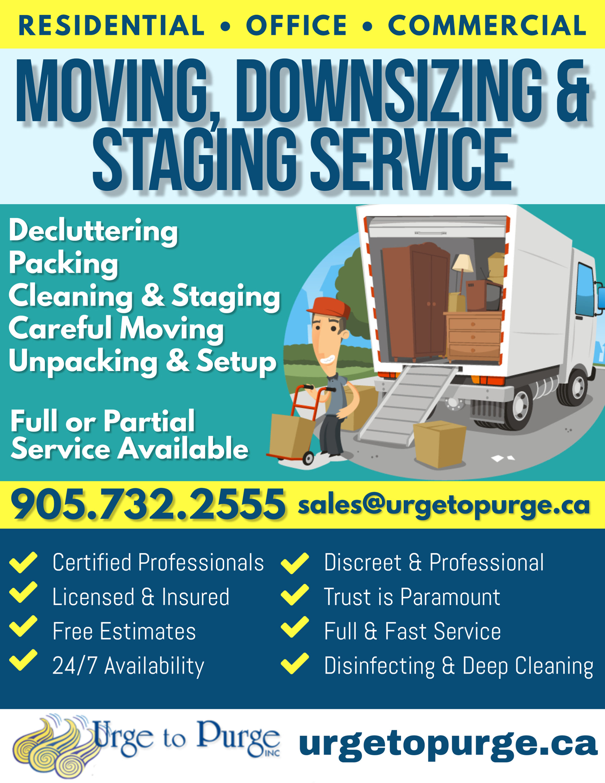 Downsizing or Relocating? URGE TO PURGE Can Help!