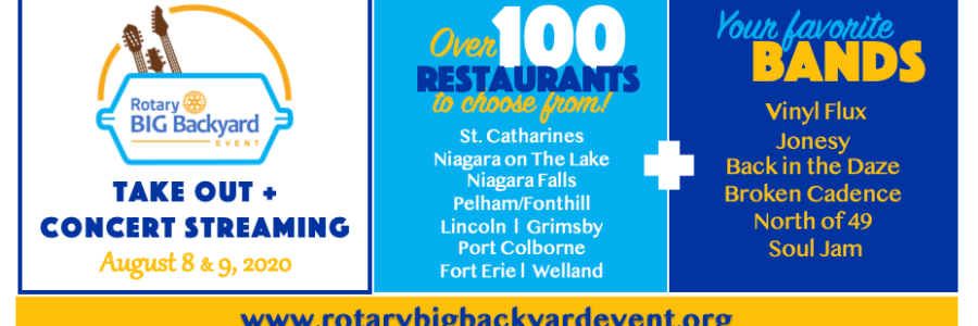Order Your Takeout for Rotary BIG Backyard Event