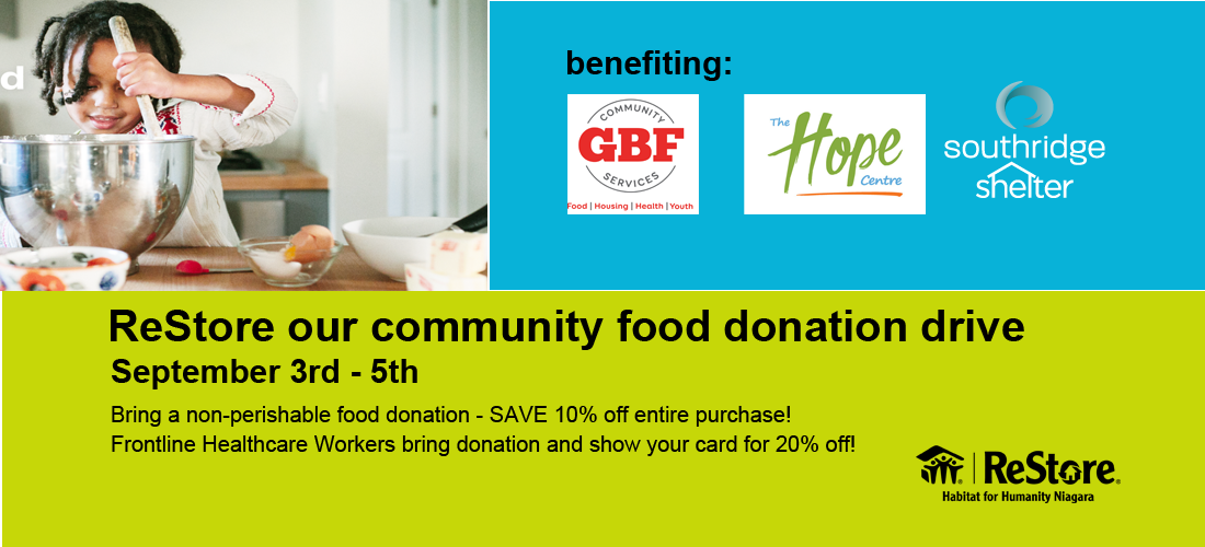 Save at the ReStore with a Food Donation