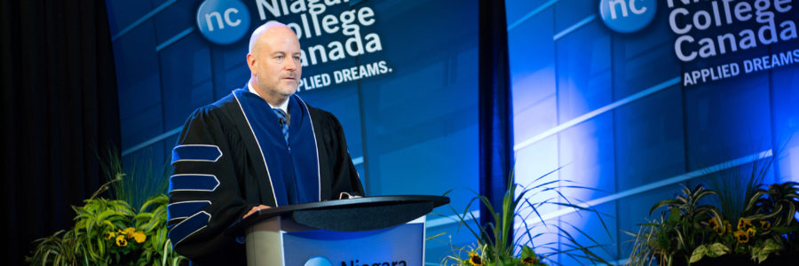 Sean Kennedy formally installed as Niagara College’s sixth president