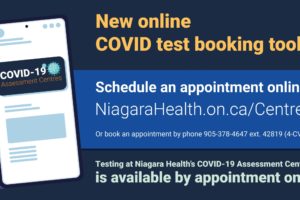 Niagara Health launches new online COVID test booking tool