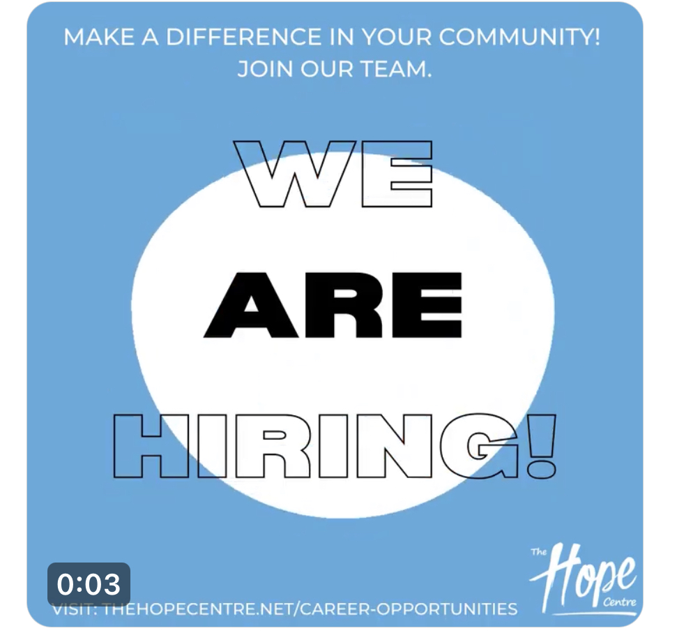 Now Hiring: The Hope Centre Business Operations Manager