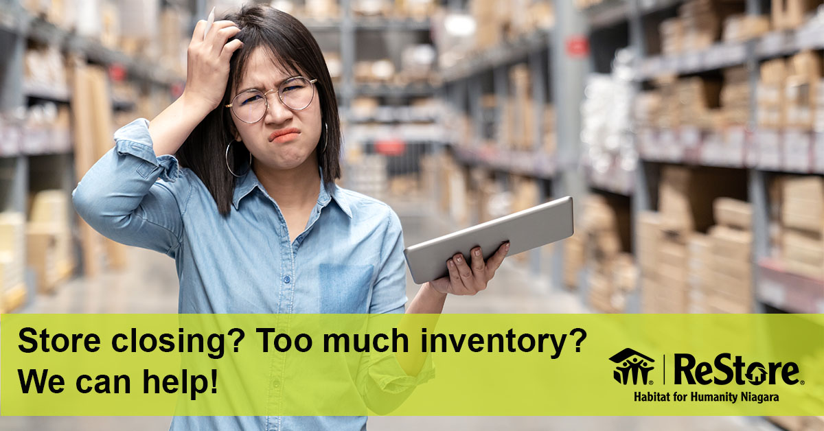 Too Much Inventory? Habitat for Humanity Can Help!