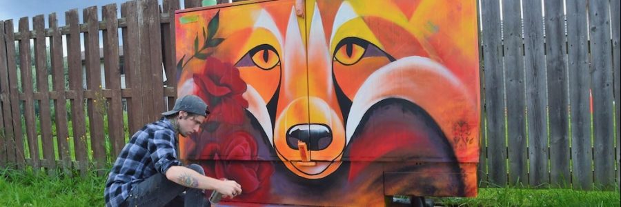 Bell Box Murals: The Fox On Woodlawn