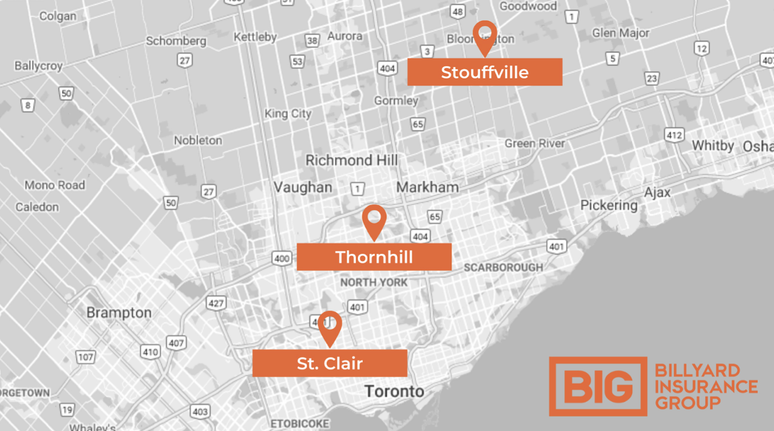 Three New Billyard Insurance Group Locations Now Open in the GTA