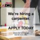 Help Wanted! Full Time Carpenter/Multi-tasker