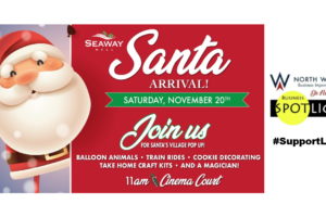 NWBIA Local Business Spotlight – Santa Arrives at Seaway Mall on November 20th