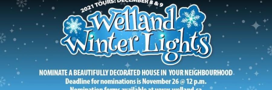 2021 Welland Winter Lights Nominations Self-Guided Tours