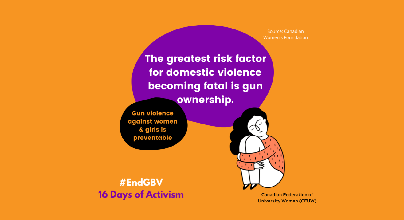 Gun Violence Against Women and Girls is Preventable #16Days