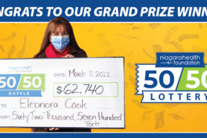 Niagara Falls resident and Emergency Room Charge Nurse takes home $62,740 in the Niagara Health 50/50 Lottery