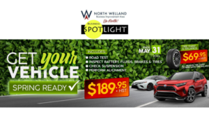 NWBIA Local Business Spotlight: Get your Vehicle Spring Ready at Welland Toyota