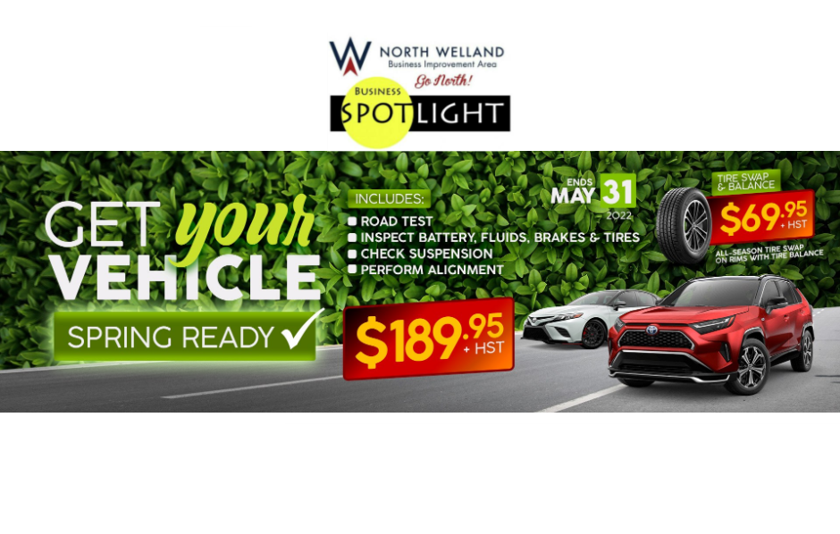 NWBIA Local Business Spotlight: Get your Vehicle Spring Ready at Welland Toyota