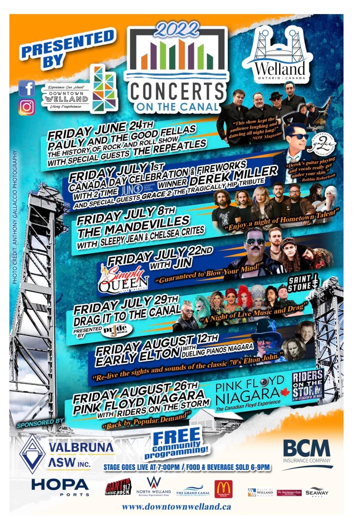 Concerts on the Canal is Back! myWelland