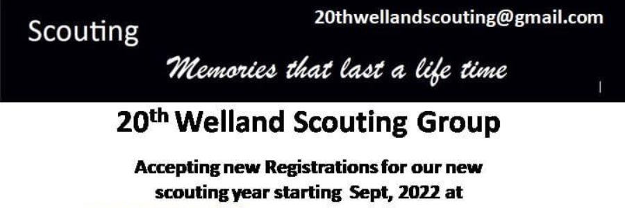 Welland Scouting Registration Now Open