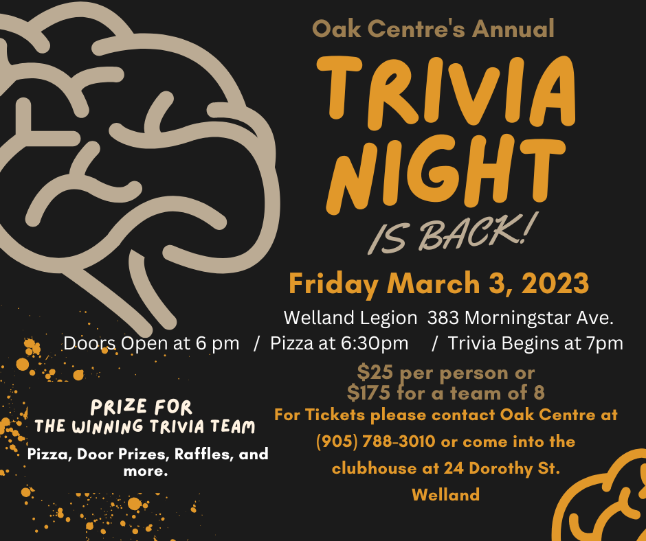 Oak Centre Annual Trivia Night