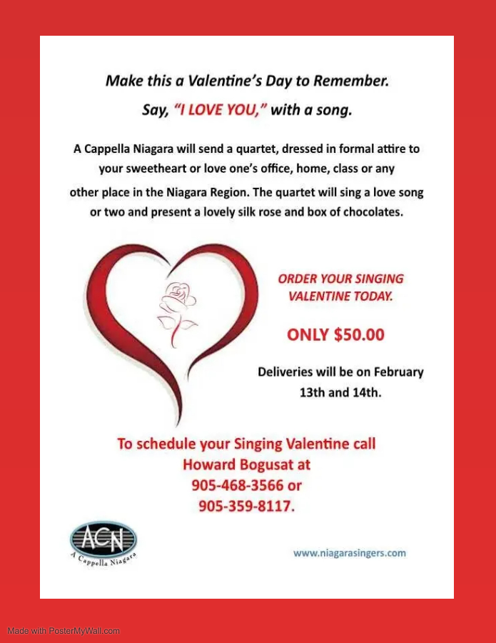 A Cappella Niagara: Personal Singing Valentine