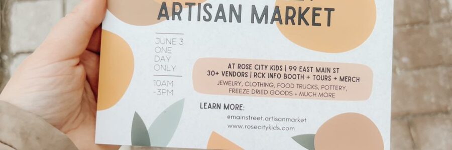 Call for Vendors! Rose City Kids Main Street Artisan Market