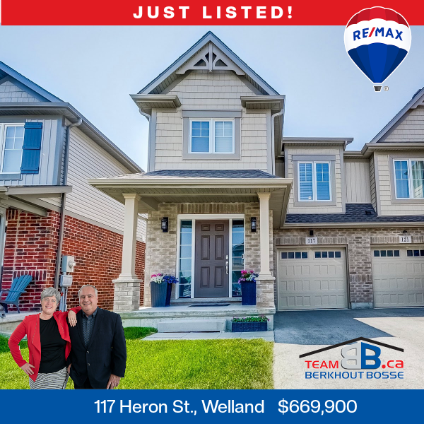 Just Listed! 117 Heron St., Welland $669,900