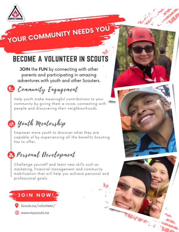 Your Community Needs You! Become a Volunteer in Scouts