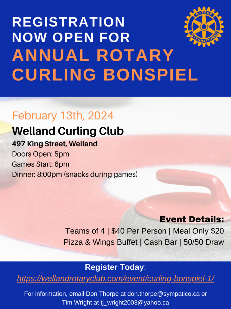 Register Now Rotary Curling Social myWelland