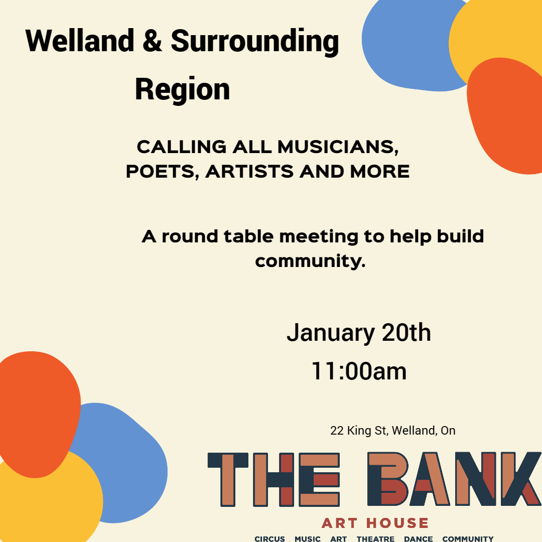 Creative Convergence: Join Welland’s Community Round Table on January 20th!