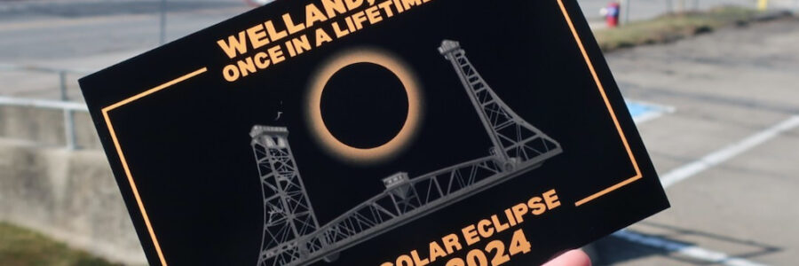 Welland Museum Unveils Limited Edition Solar Eclipse Postcard