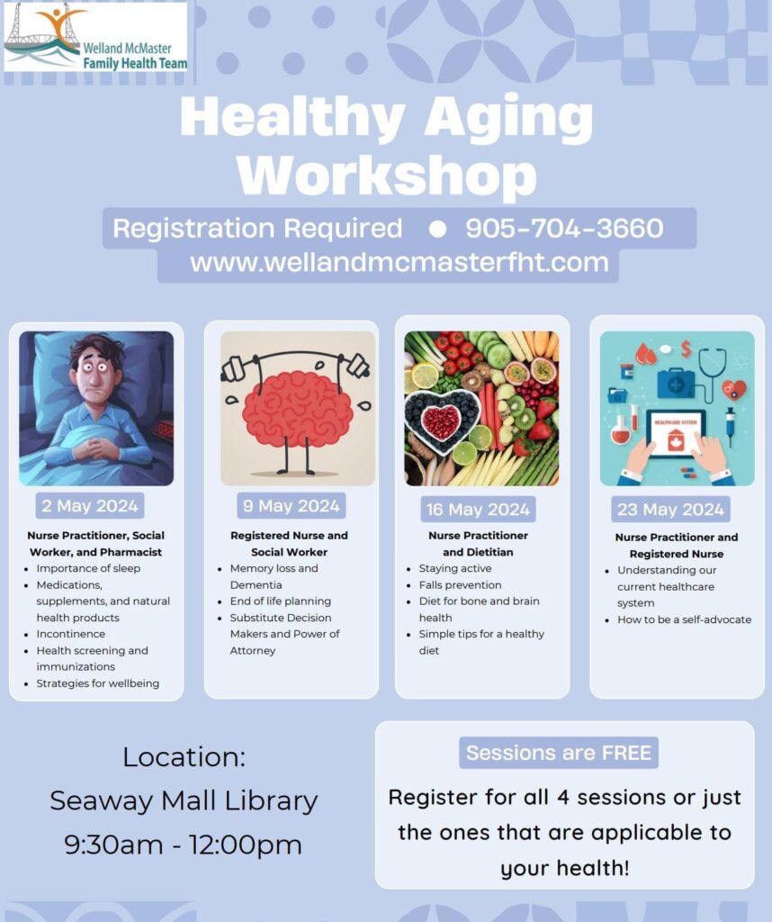 Register for 4-week Healthy Aging Workshop Series