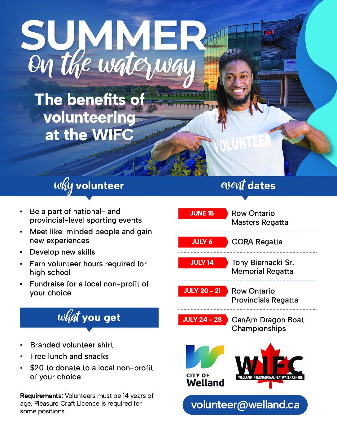 Call for Volunteers! Welland International Flatwater Centre